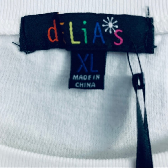 SeaShells across White Tee by Delias NWT - Picture 5 of 13